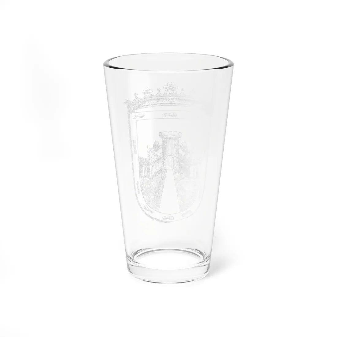 Armas de la ciudad de Mexico 1767 (Costa Rica) (Coat of Arms) Pint Glass 16oz - Go Mug Yourself