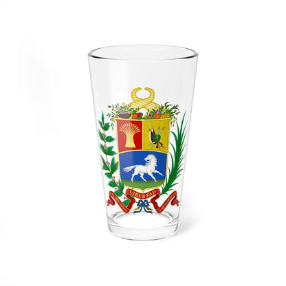 Armas del Estado de Venezuela 1836 1863 (Venezuela) (Coat of Arms) Pint Glass 16oz 16oz - Go Mug Yourself