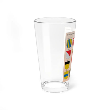 Armas del rey de Navarra y sus doce linajes de ricos hombres (Spain) (Coat of Arms) Pint Glass 16oz - Go Mug Yourself