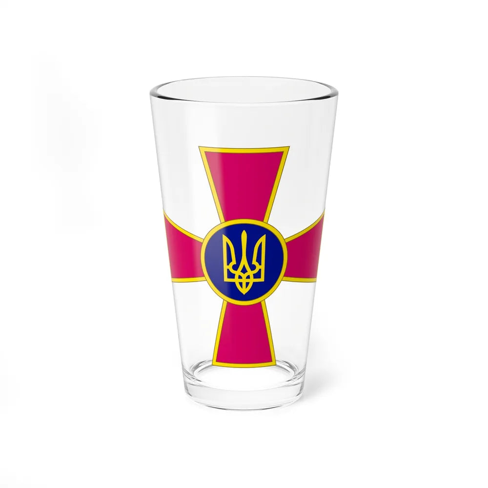 Armed Forces of Ukraine (Ukraine) Pint Glass 16oz-16oz-Go Mug Yourself