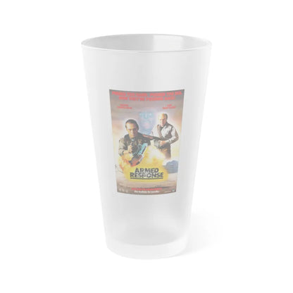 ARMED RESPONSE 1986 Movie Poster - Frosted Pint Glass 16oz-16oz-Frosted-Go Mug Yourself