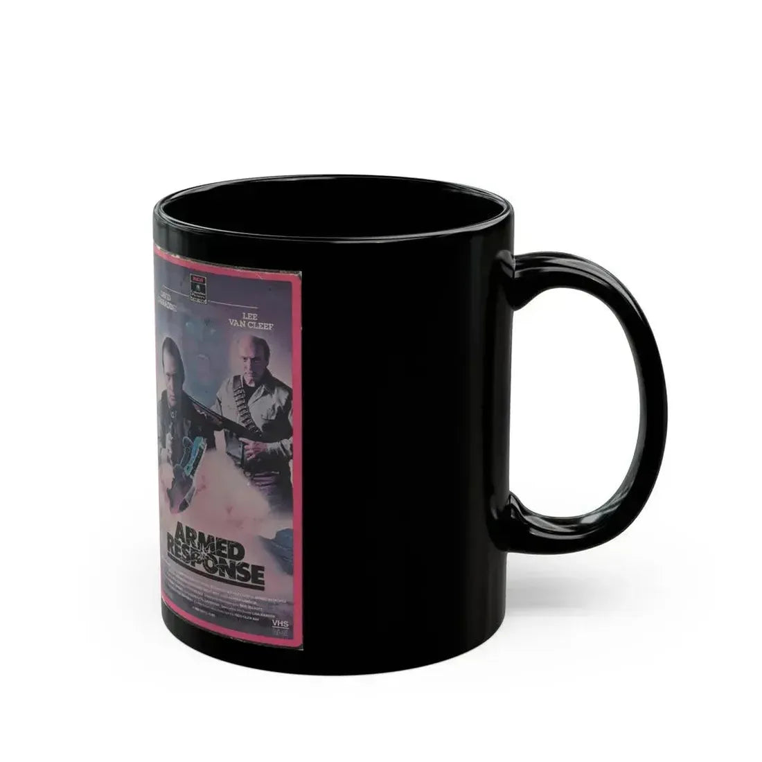 ARMED RESPONSE (VHS COVER) - Black Coffee Mug - Go Mug Yourself
