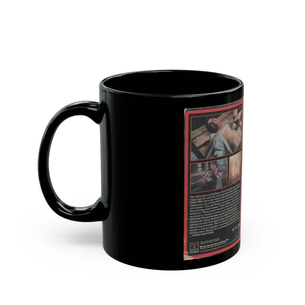 ARMED RESPONSE (VHS COVER) - Black Coffee Mug-Go Mug Yourself