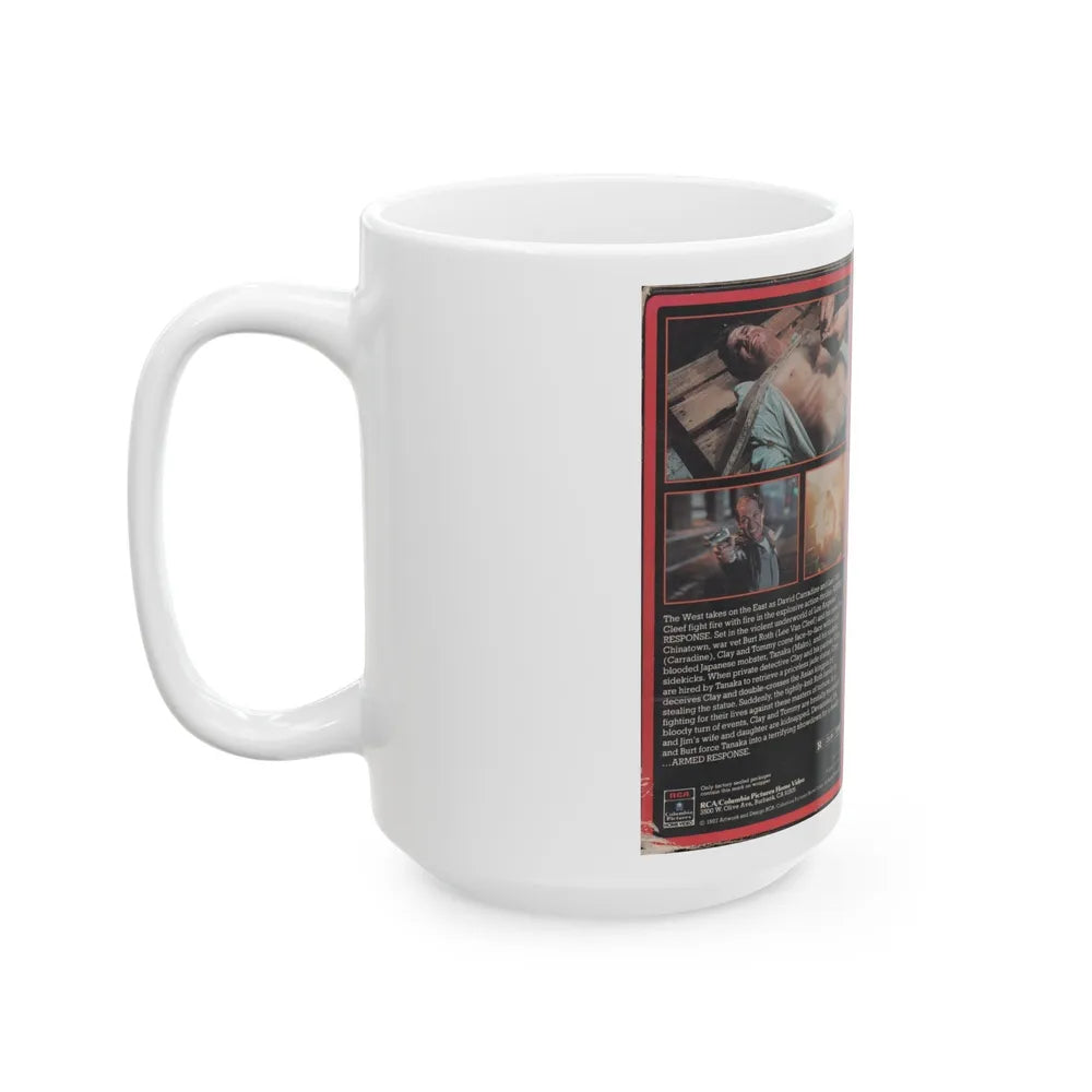 ARMED RESPONSE (VHS COVER) - White Coffee Mug-Go Mug Yourself