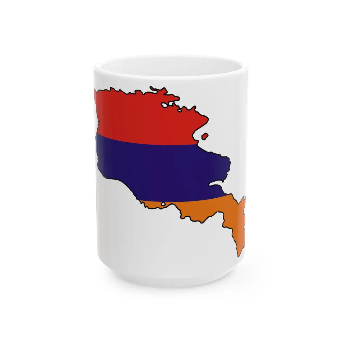 Armenia-geo-stub icon (Armenia) White Coffee Mug 15oz - Go Mug Yourself