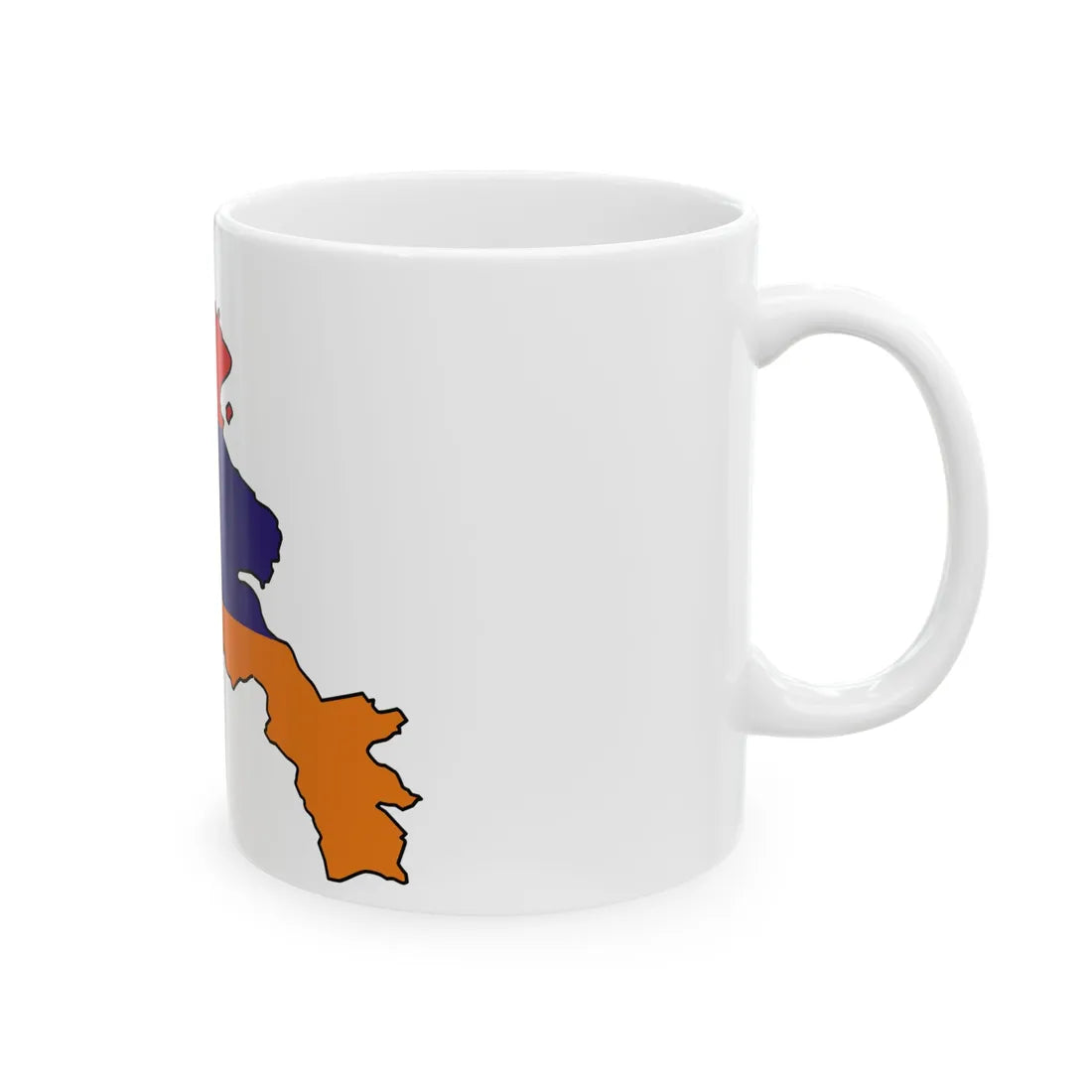 Armenia-geo-stub icon (Armenia) White Coffee Mug - Go Mug Yourself