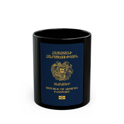 Armenia Passport - Black Coffee Mug-11oz-Go Mug Yourself