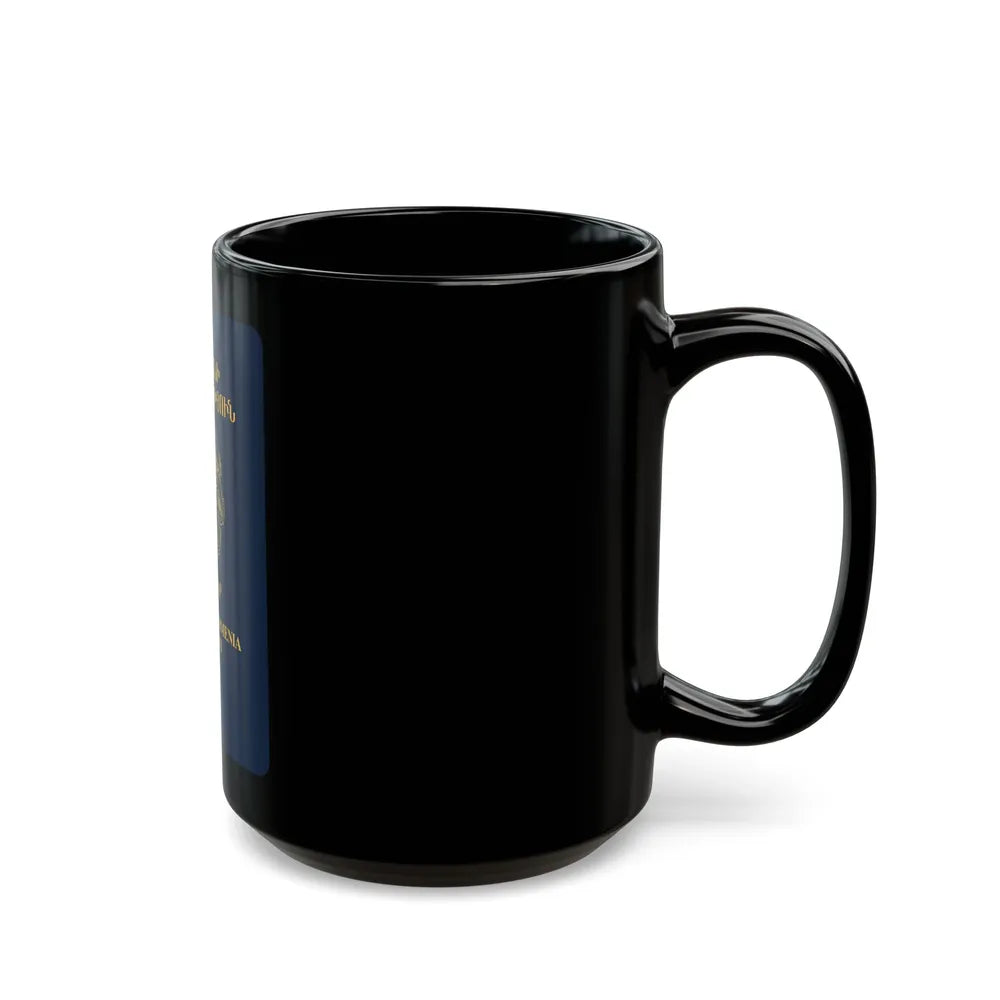 Armenia Passport - Black Coffee Mug-Go Mug Yourself