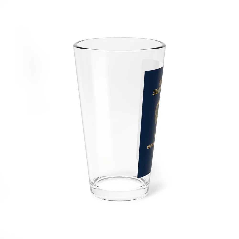 Armenia Passport - Pint Glass 16oz-Go Mug Yourself