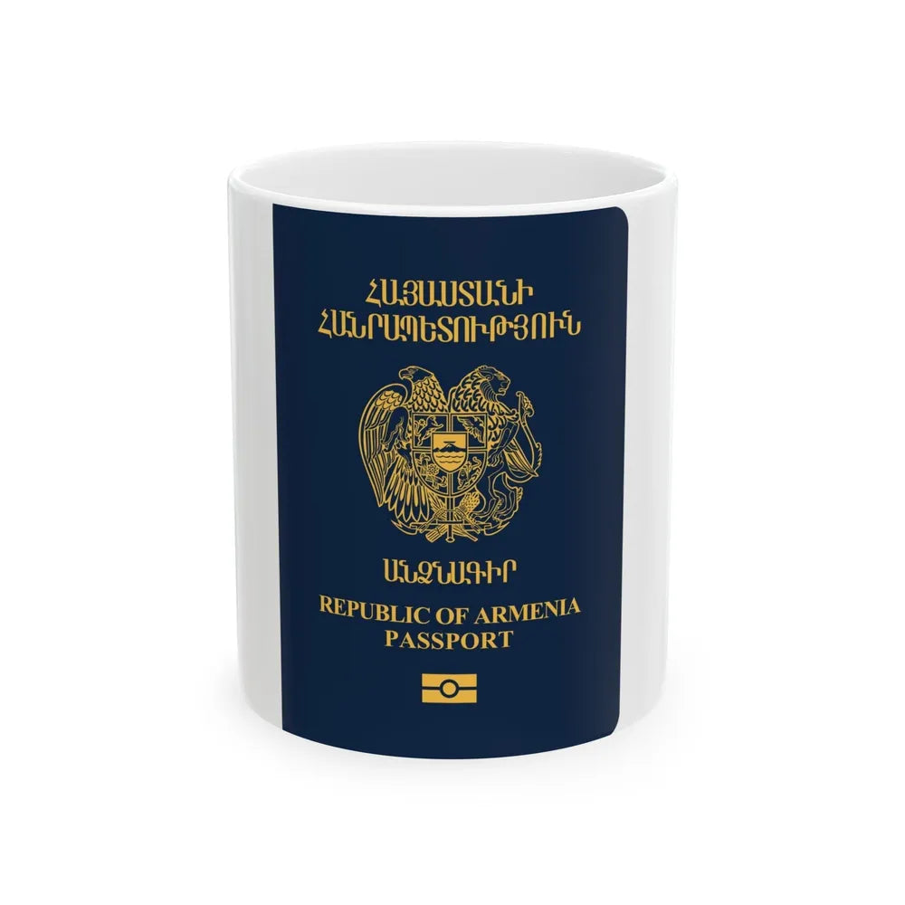 Armenia Passport - White Coffee Mug-11oz-Go Mug Yourself