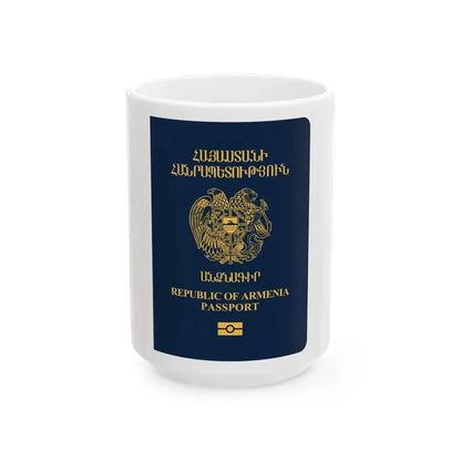 Armenia Passport - White Coffee Mug 15oz - Go Mug Yourself
