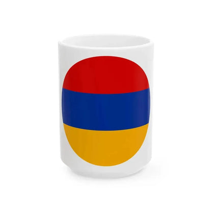 Armenian Air Force roundel (Armenia) White Coffee Mug 15oz - Go Mug Yourself