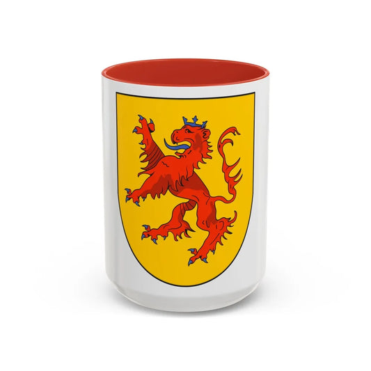 Armenian Kingdom of Cilicia - Accent Coffee Mug-15oz-Red-Go Mug Yourself