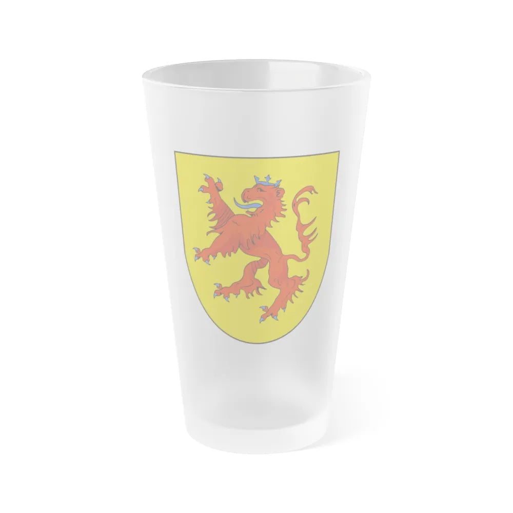 Armenian Kingdom of Cilicia - Frosted Pint Glass 16oz-16oz-Frosted-Go Mug Yourself