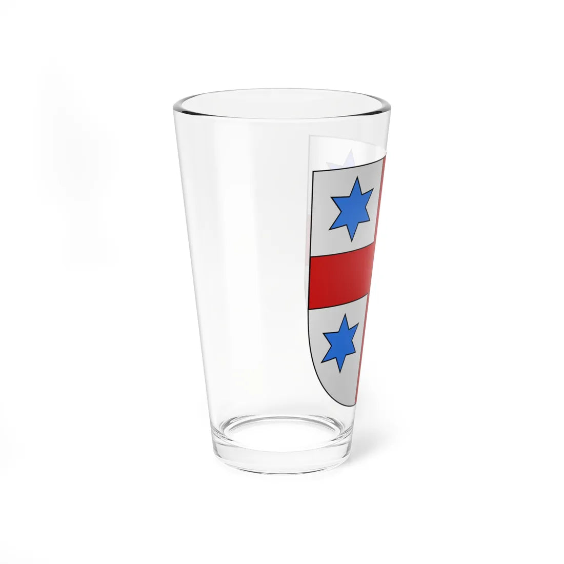 Armes de la famille Agie de Selsaeten (Belgium) (Coat of Arms) Pint Glass 16oz - Go Mug Yourself