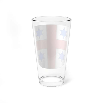 Armes de la famille Agie de Selsaeten (Belgium) (Coat of Arms) Pint Glass 16oz - Go Mug Yourself