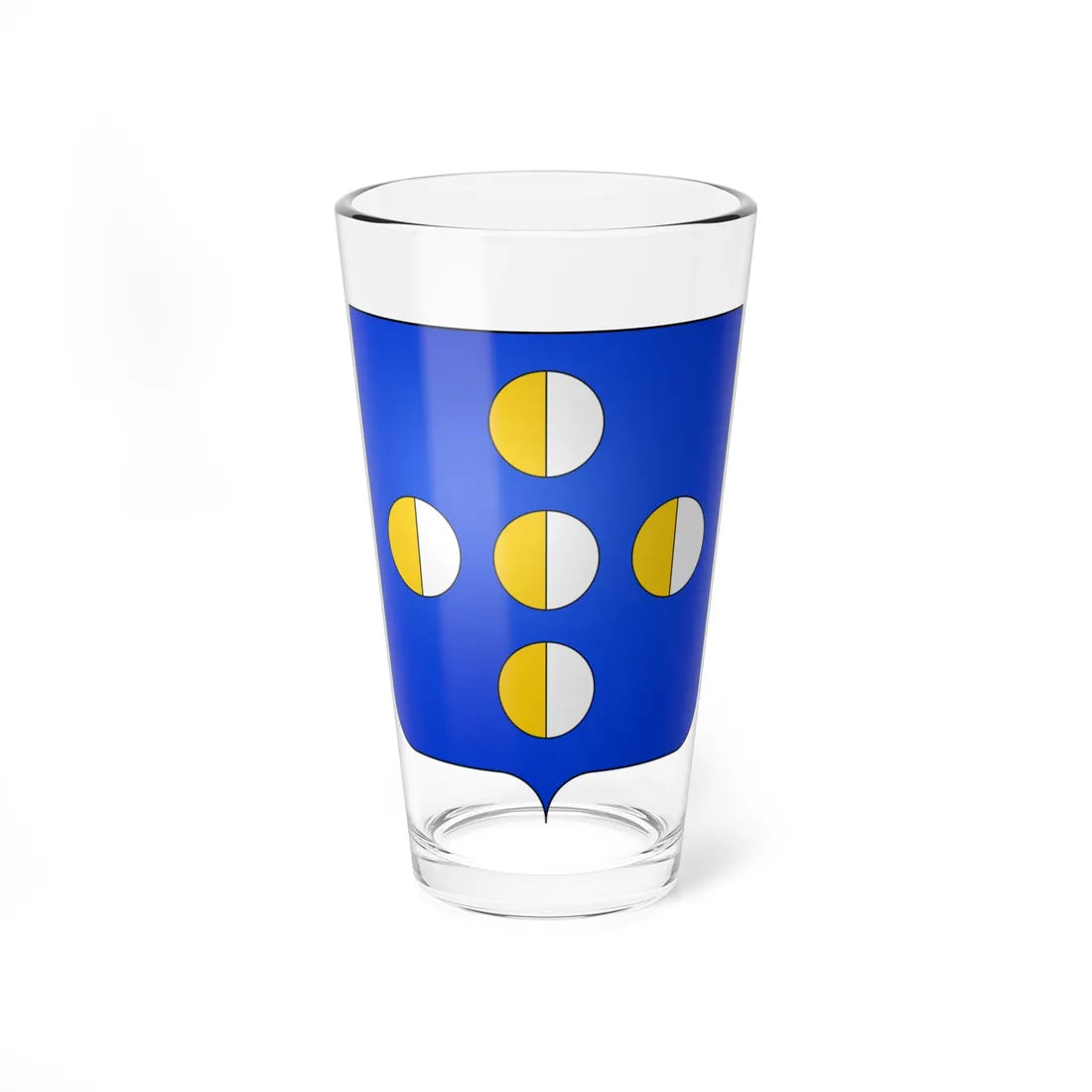 Armes de la famille Allard (Belgium) (Coat of Arms) Pint Glass 16oz - Go Mug Yourself