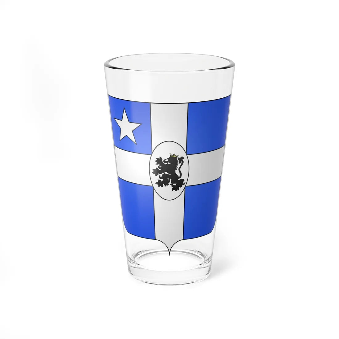 Armes de la famille Breuls de Tiecken (Belgium) (Coat of Arms) Pint Glass 16oz 16oz - Go Mug Yourself