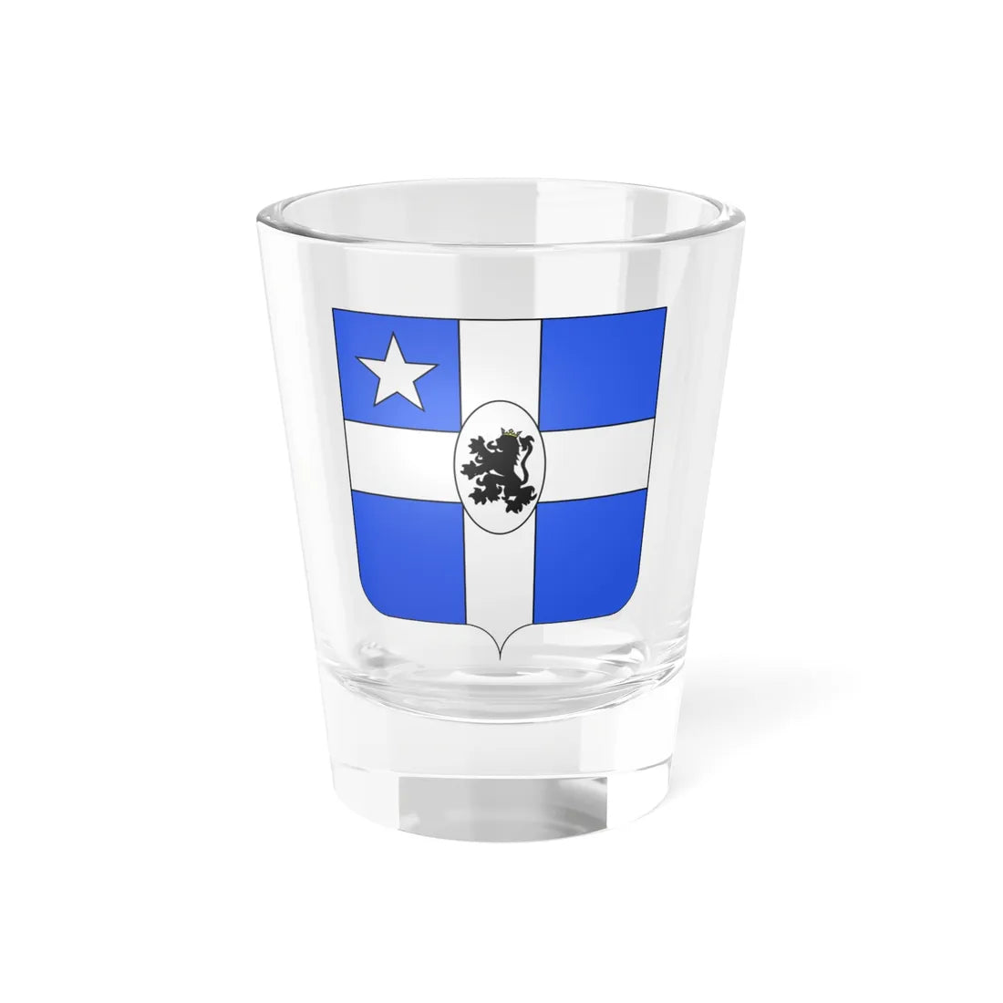 Armes de la famille Breuls de Tiecken (Belgium) (Coat of Arms) Shot Glass 1.5oz 1.5oz - Go Mug Yourself