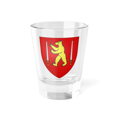 Armes de la famille de Beer de Laer (Belgium) (Coat of Arms) Shot Glass 1.5oz 1.5oz - Go Mug Yourself