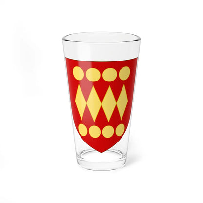 Armes de la famille de Chevigné (France) (Coat of Arms) Pint Glass 16oz 16oz - Go Mug Yourself