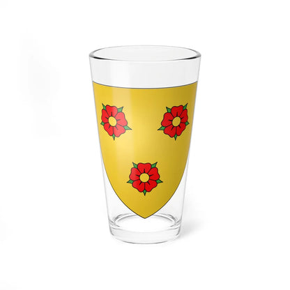 Armes de la famille de Mahieu (Belgium) (Coat of Arms) Pint Glass 16oz 16oz - Go Mug Yourself