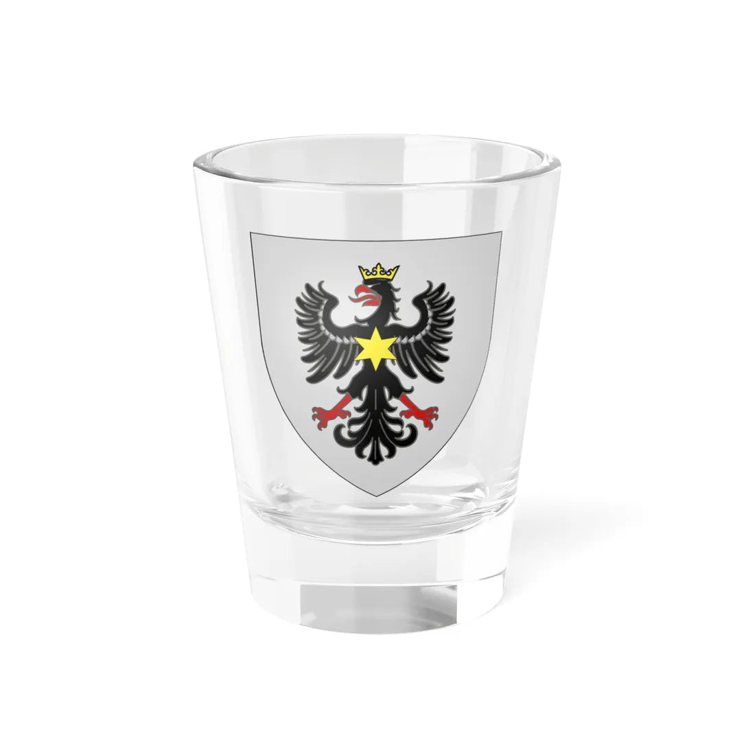Armes de Wouters Seigneurs dOplinter Bouchout et Vroenhoven (Belgium) (Coat of Arms) Shot Glass 1.5oz 1.5oz - Go Mug Yourself