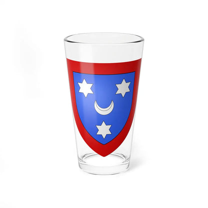 Armes des chevaliers Bauchau branche anoblie (Belgium) (Coat of Arms) Pint Glass 16oz 16oz - Go Mug Yourself