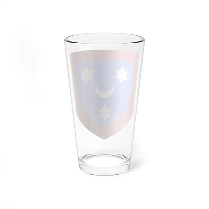 Armes des chevaliers Bauchau branche anoblie (Belgium) (Coat of Arms) Pint Glass 16oz - Go Mug Yourself