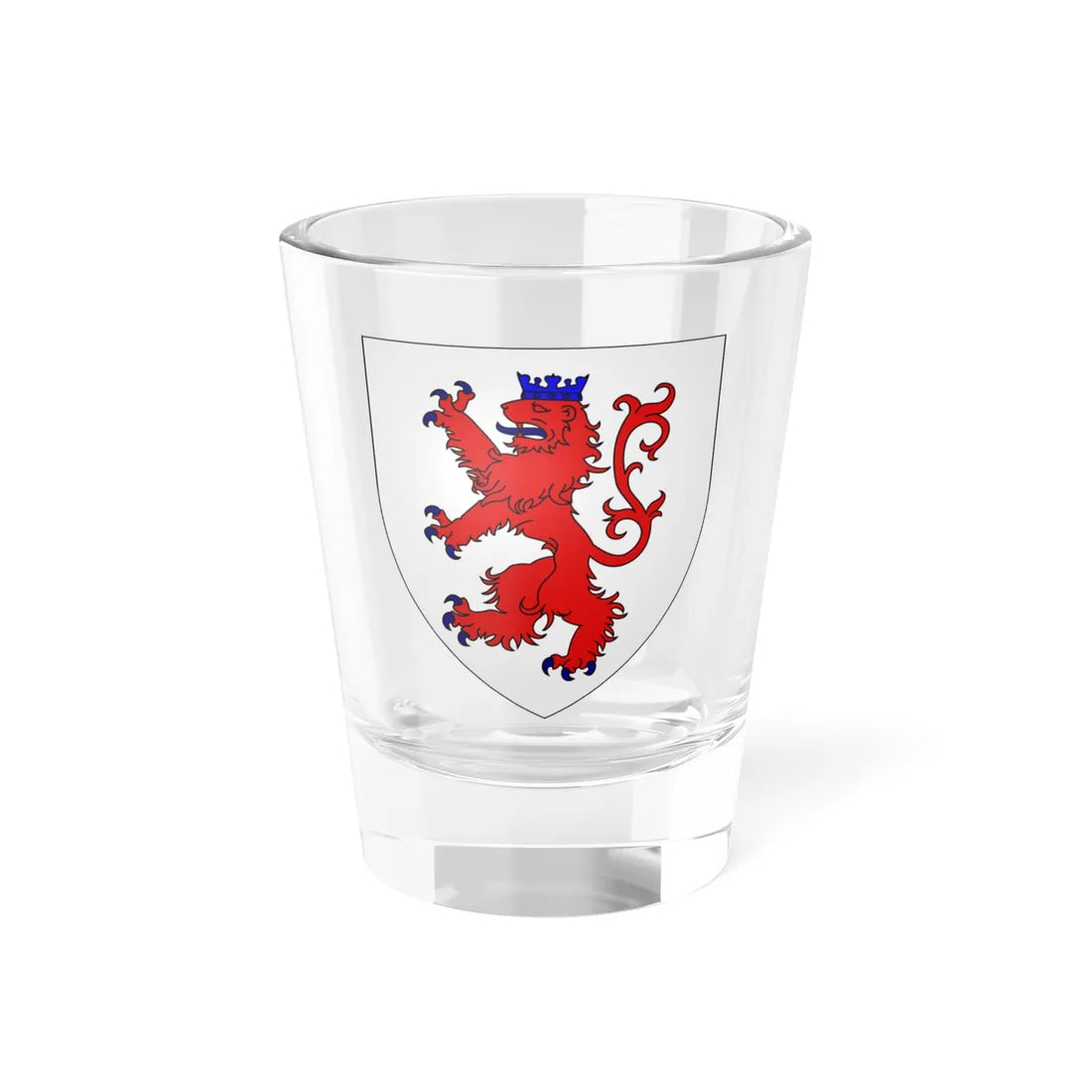 Armes modernes de la famille dArquennes (Belgium) (Coat of Arms) Shot Glass 1.5oz 1.5oz - Go Mug Yourself
