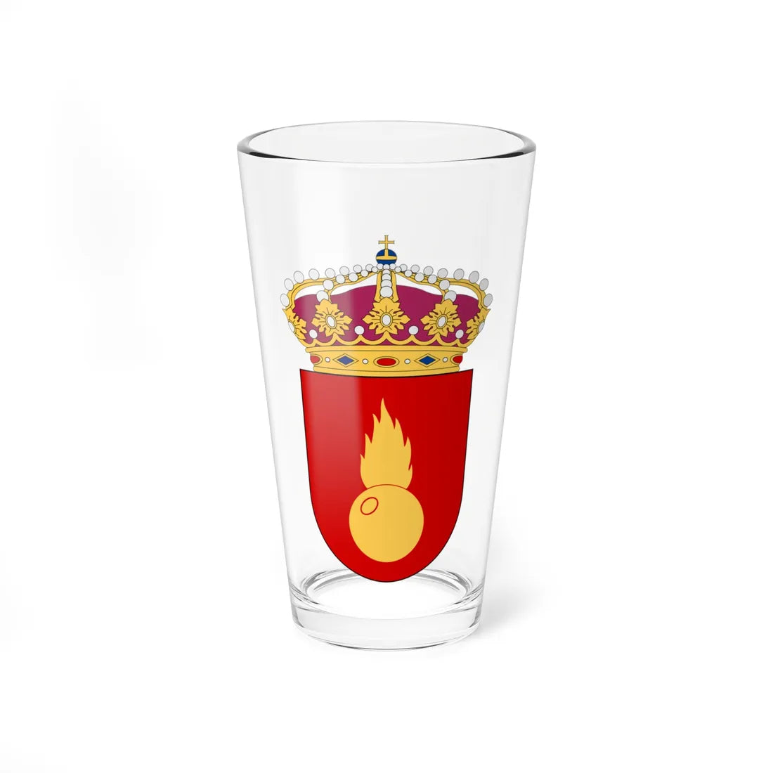 Arméns artillericentrum vapen (Sweden) (Coat of Arms) Pint Glass 16oz 16oz - Go Mug Yourself