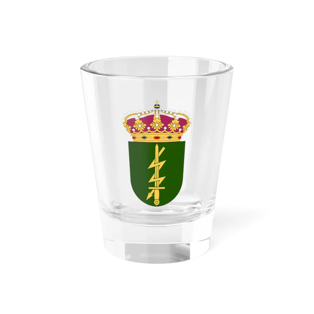 Arméns lednings- och sambandscentrum vapen (Sweden) (Coat of Arms) Shot Glass 1.5oz 1.5oz - Go Mug Yourself