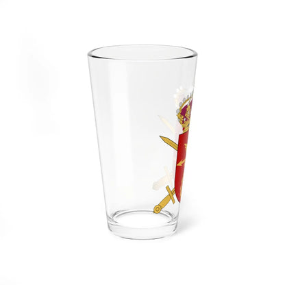 Arméns radar- och mekanikerskola vapen (Sweden) (Coat of Arms) Pint Glass 16oz - Go Mug Yourself
