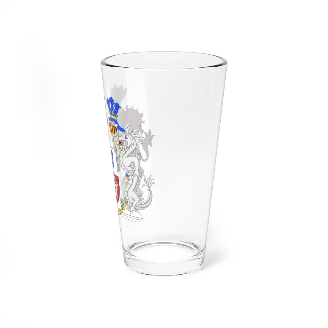 Armoiries Alexandra Manley Contesse de Frederiksborg2005 (Denmark) (Coat of Arms) Pint Glass 16oz - Go Mug Yourself