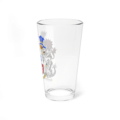 Armoiries Alexandra Manley Contesse de Frederiksborg2005 (Denmark) (Coat of Arms) Pint Glass 16oz - Go Mug Yourself