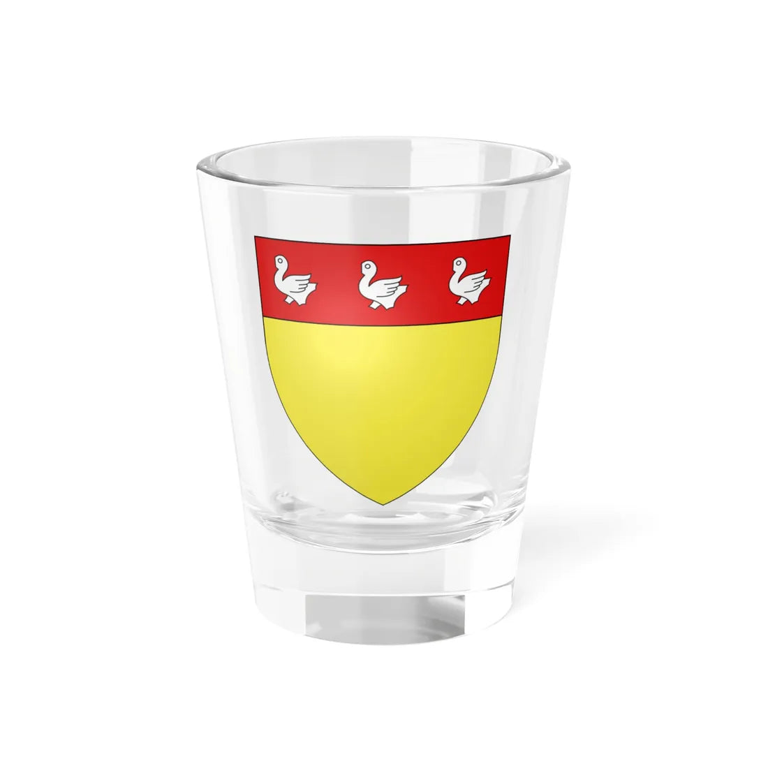 Armoiries Clervaux 2 (Luxembourg) (Coat of Arms) Shot Glass 1.5oz 1.5oz - Go Mug Yourself