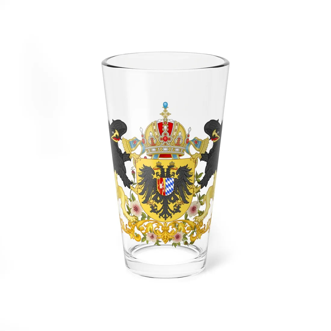 Armoiries d Elisabeth de Baviere Imperatrice dAutriche-Hongrie (Austria) (Coat of Arms) Pint Glass 16oz 16oz - Go Mug Yourself
