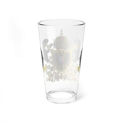 Armoiries d Elisabeth de Baviere Imperatrice dAutriche-Hongrie (Austria) (Coat of Arms) Pint Glass 16oz - Go Mug Yourself