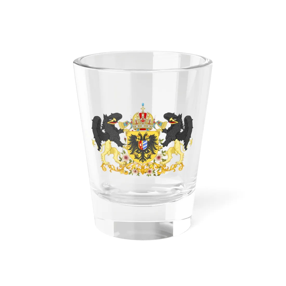 Armoiries d Elisabeth de Baviere Imperatrice dAutriche-Hongrie (Germany) (Coat of Arms) Shot Glass 1.5oz 1.5oz - Go Mug Yourself