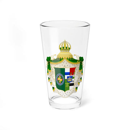 Armoiries dAmélie de Beauharnais2 (Brazil) (Coat of Arms) Pint Glass 16oz 16oz - Go Mug Yourself
