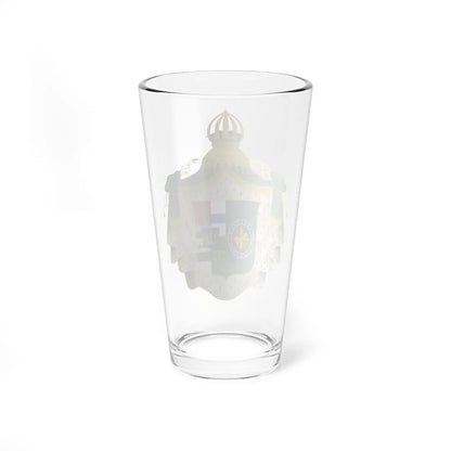 Armoiries dAmélie de Beauharnais2 (Brazil) (Coat of Arms) Pint Glass 16oz - Go Mug Yourself