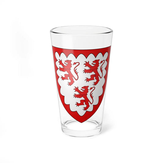 Armoiries de Barbanson Villemont (Luxembourg) (Coat of Arms) Pint Glass 16oz 16oz - Go Mug Yourself