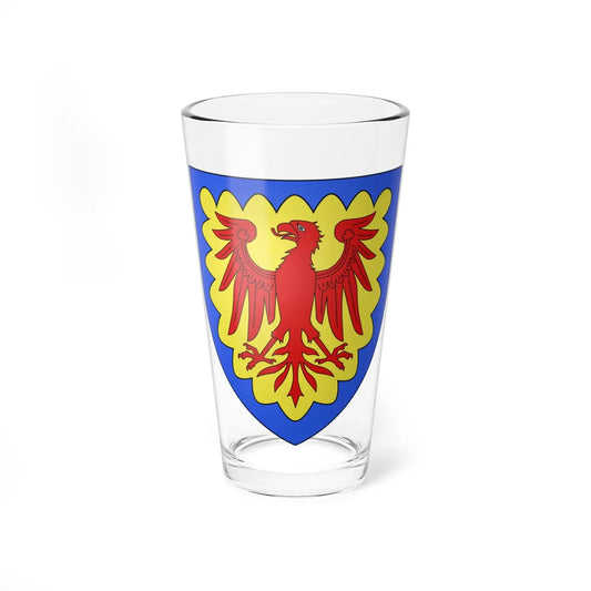 Armoiries de Berg sur Moselle (Luxembourg) (Coat of Arms) Pint Glass 16oz 16oz - Go Mug Yourself