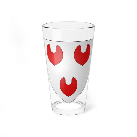 Armoiries de Bourscheid (Luxembourg) (Coat of Arms) Pint Glass 16oz 16oz - Go Mug Yourself