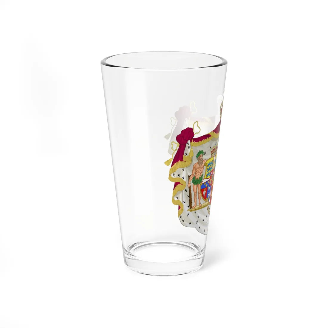 Armoiries de Caroline-Amélie de Schleswig-Holstein reine de Danemark (Denmark) (Coat of Arms) Pint Glass 16oz - Go Mug Yourself