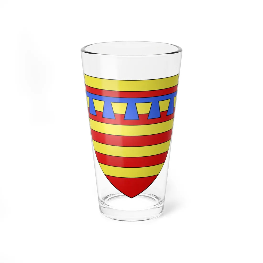 Armoiries de Chavency (Belgium) (Coat of Arms) Pint Glass 16oz 16oz - Go Mug Yourself