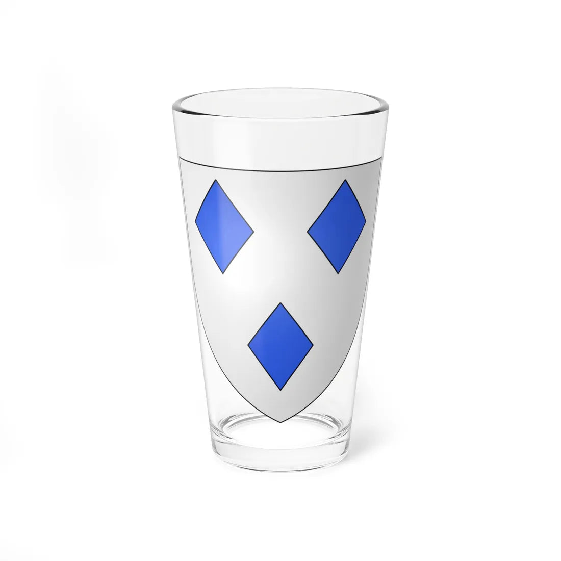 Armoiries de Dave 1 (Belgium) (Coat of Arms) Pint Glass 16oz 16oz - Go Mug Yourself