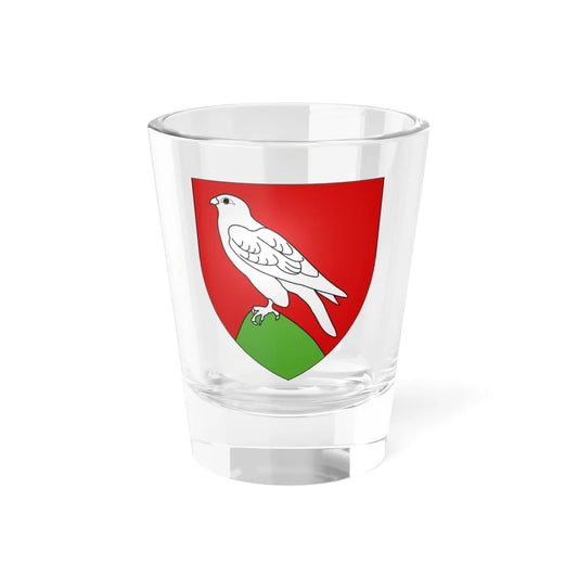 Armoiries de Falkenstein 2 (Luxembourg) (Coat of Arms) Shot Glass 1.5oz 1.5oz - Go Mug Yourself