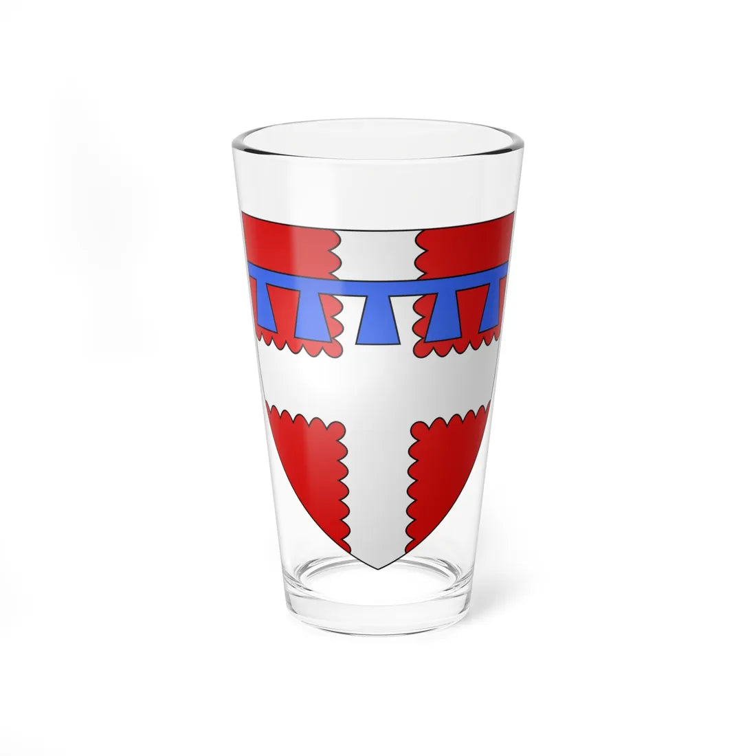Armoiries de Gymnich 3 (Luxembourg) (Coat of Arms) Pint Glass 16oz 16oz - Go Mug Yourself