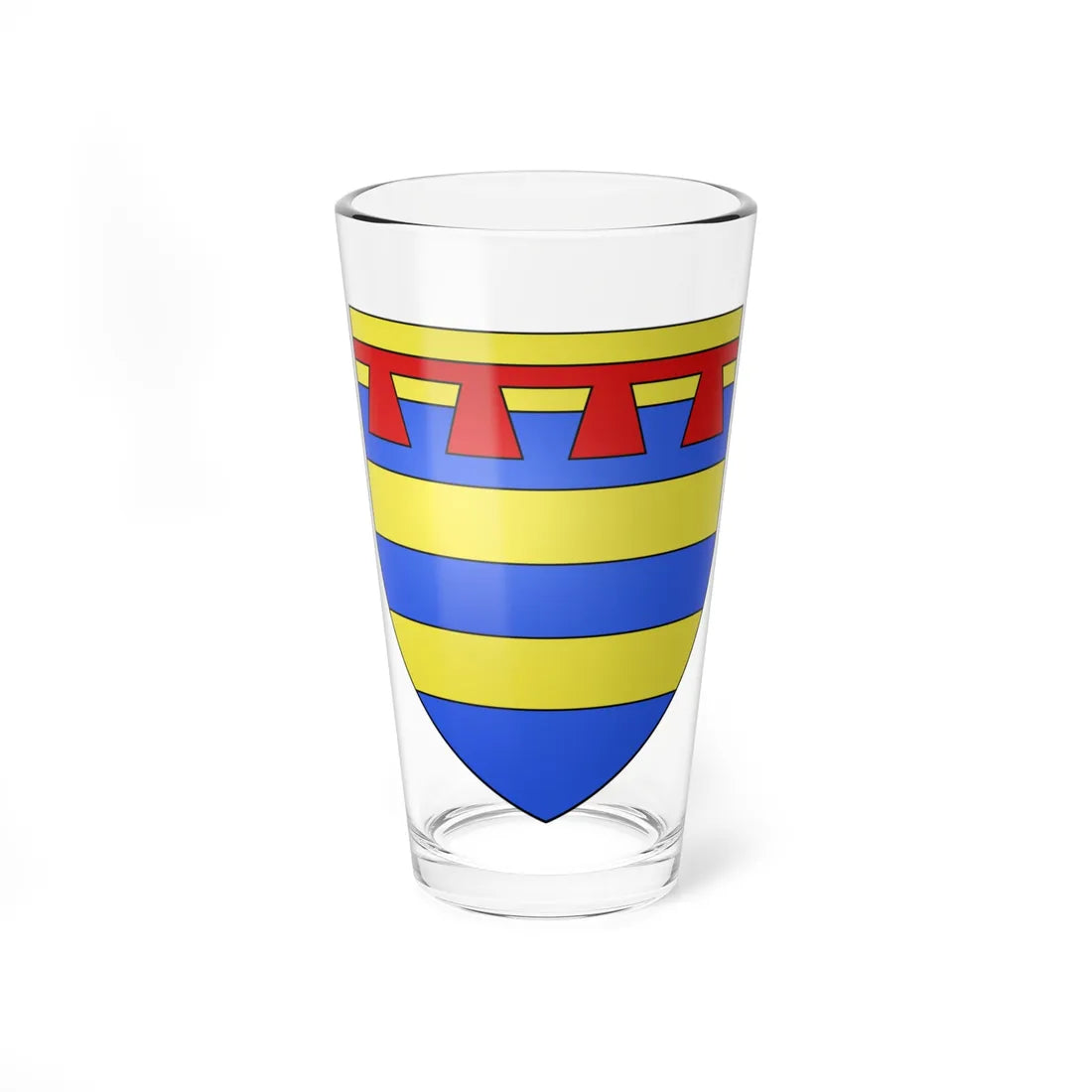 Armoiries de Hesperange (Luxembourg) (Coat of Arms) Pint Glass 16oz 16oz - Go Mug Yourself